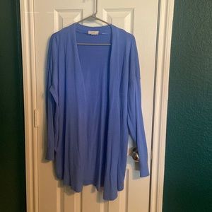Blue duster cardigan